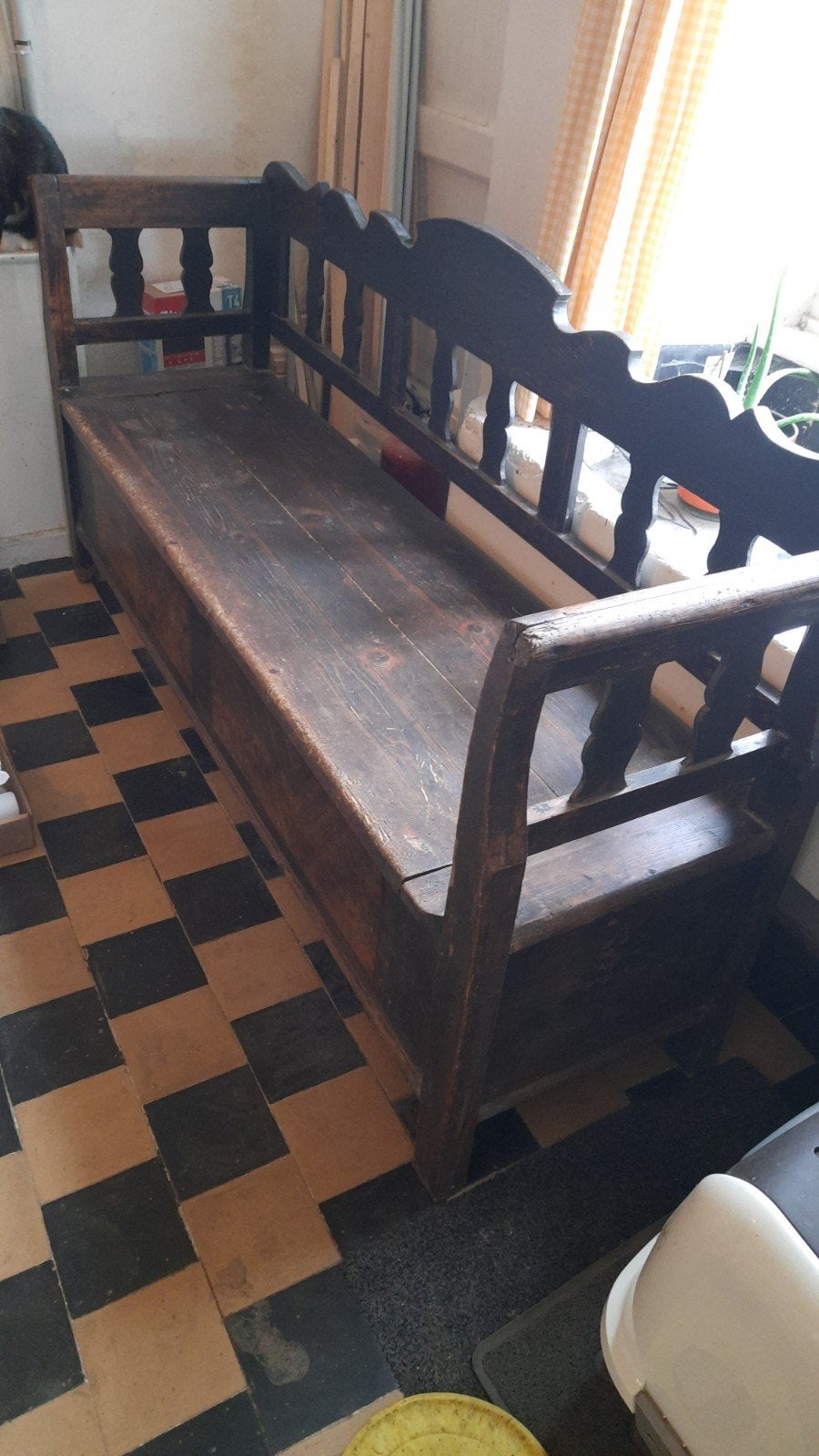 Banc en bois avec rangement, Enlèvement