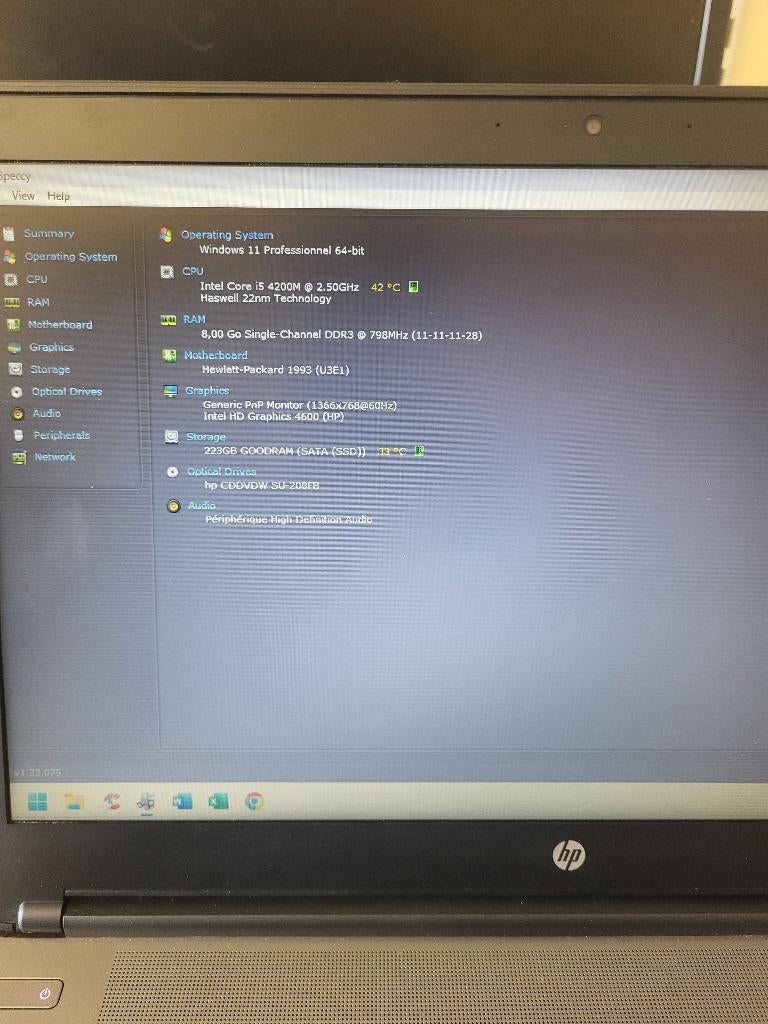 PC Portable HP Probook 650 G1 d'occasion, Computers en Software, 256 GB, Met videokaart, 2 tot 3 Ghz, 15 inch
