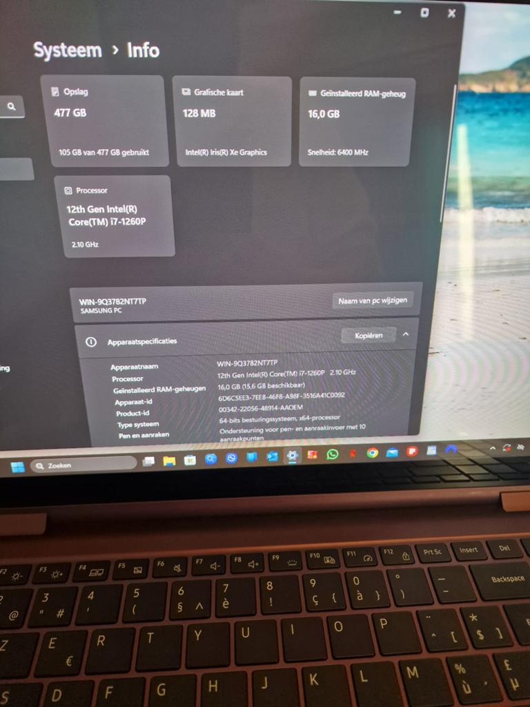 Samsung Galaxy Book2 Pro 360 – 15 inch, Ophalen, 15 inch, Zo goed als nieuw, SSD