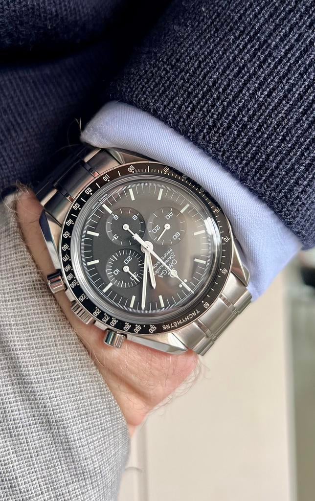 Omega Speedmaster Professional Moonwatch - 2005-2007 - 42mm, Ophalen of Verzenden, Zo goed als nieuw, Goud, Omega