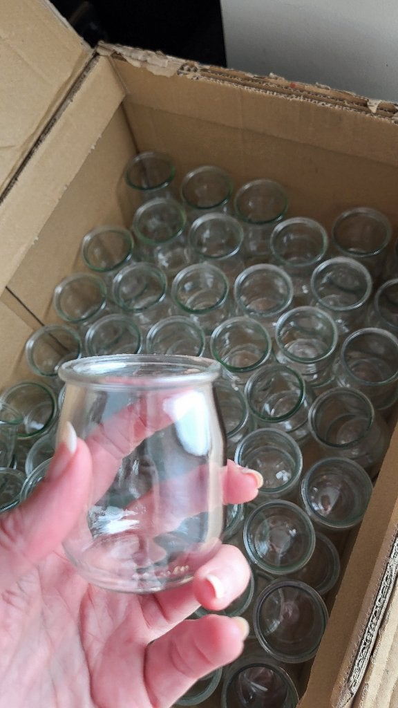 100 glazen potjes - GRATIS, Enlèvement, Comme neuf, Autres types