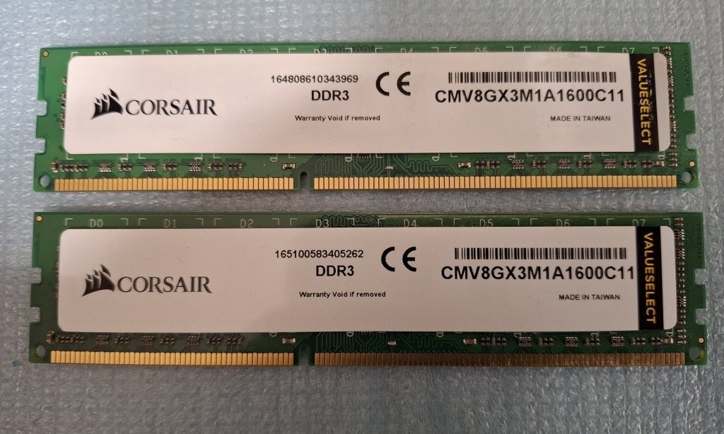 16gb DDR3 (2x 8gb kit) voor desktops (Corsair/SK Hynix), Computers en Software, RAM geheugen, Gebruikt, Info@retrogamed.be, RetroGamed