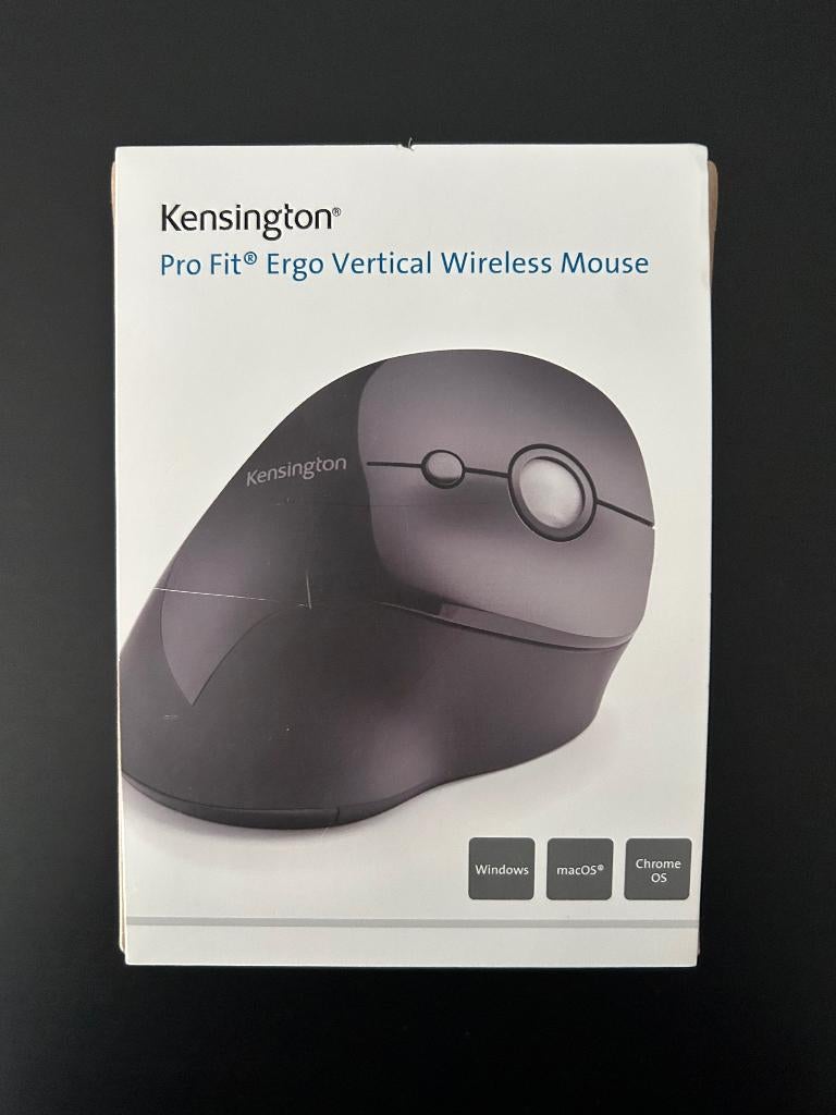 Kensington Pro Fit Ergo Vertical Wireless Mouse NIEUW, Souris, Kensington, Enlèvement, Droitier
