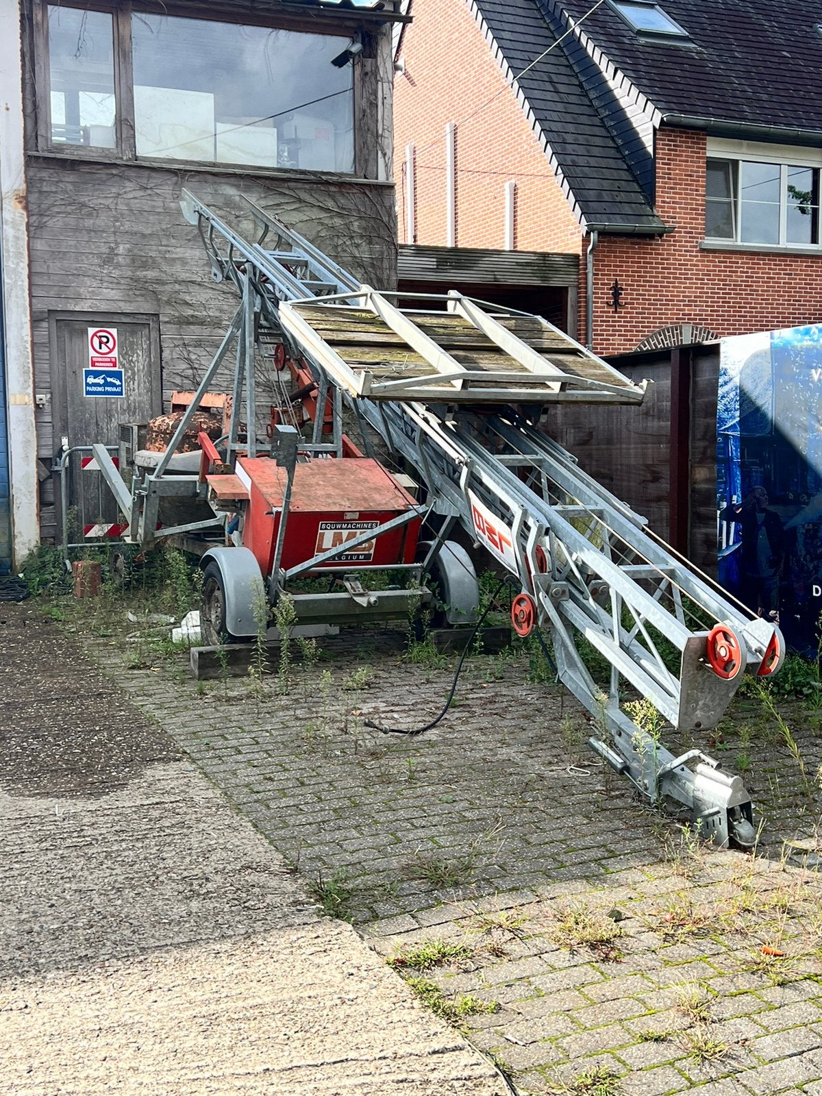 Bouwlift uitschuifbaar 13 m, Doe-het-zelf en Bouw, Ophalen, Zo goed als nieuw