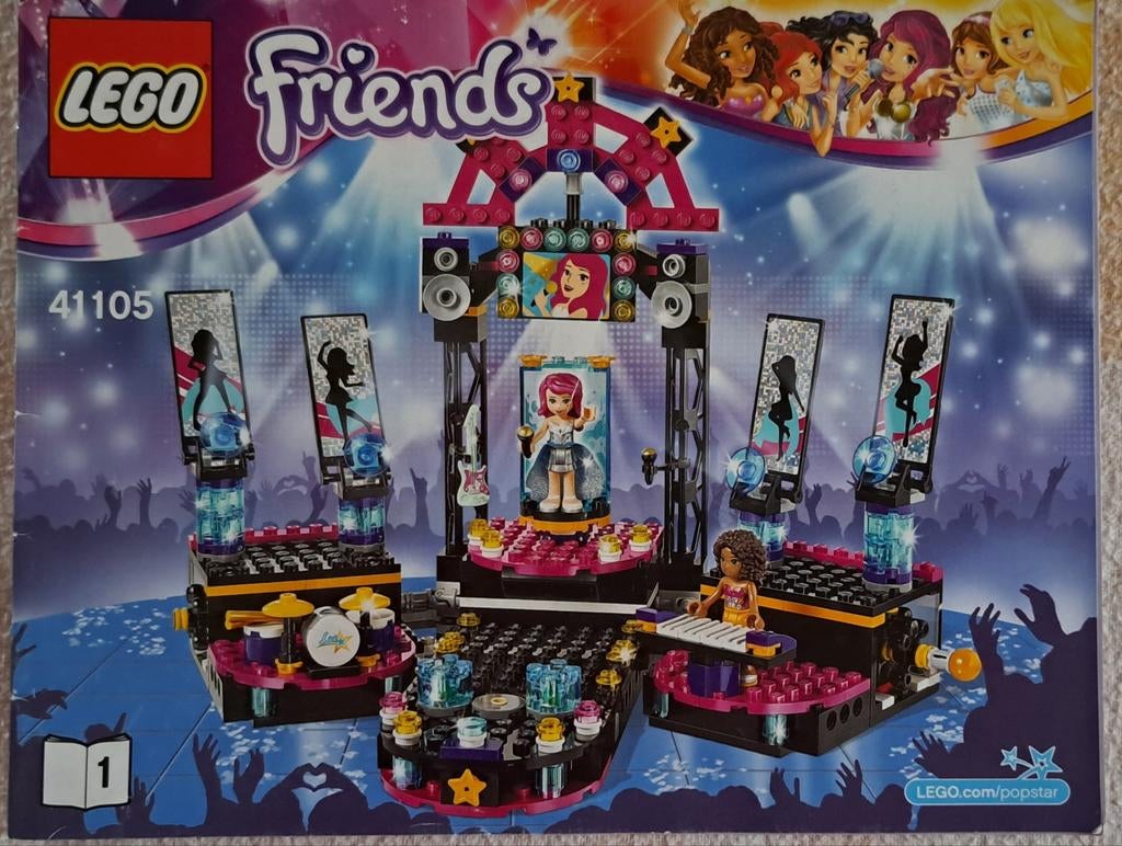 Lego Friends - 41105 - pop star show stage, Kinderen en Baby's, Speelgoed | Duplo en Lego, Ophalen of Verzenden, Compleet, Lego