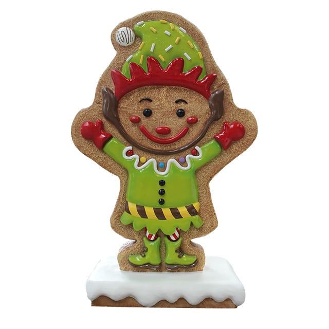 Gingerbread elf with base 120 x 78 x 46 cm, Ophalen, Nieuw