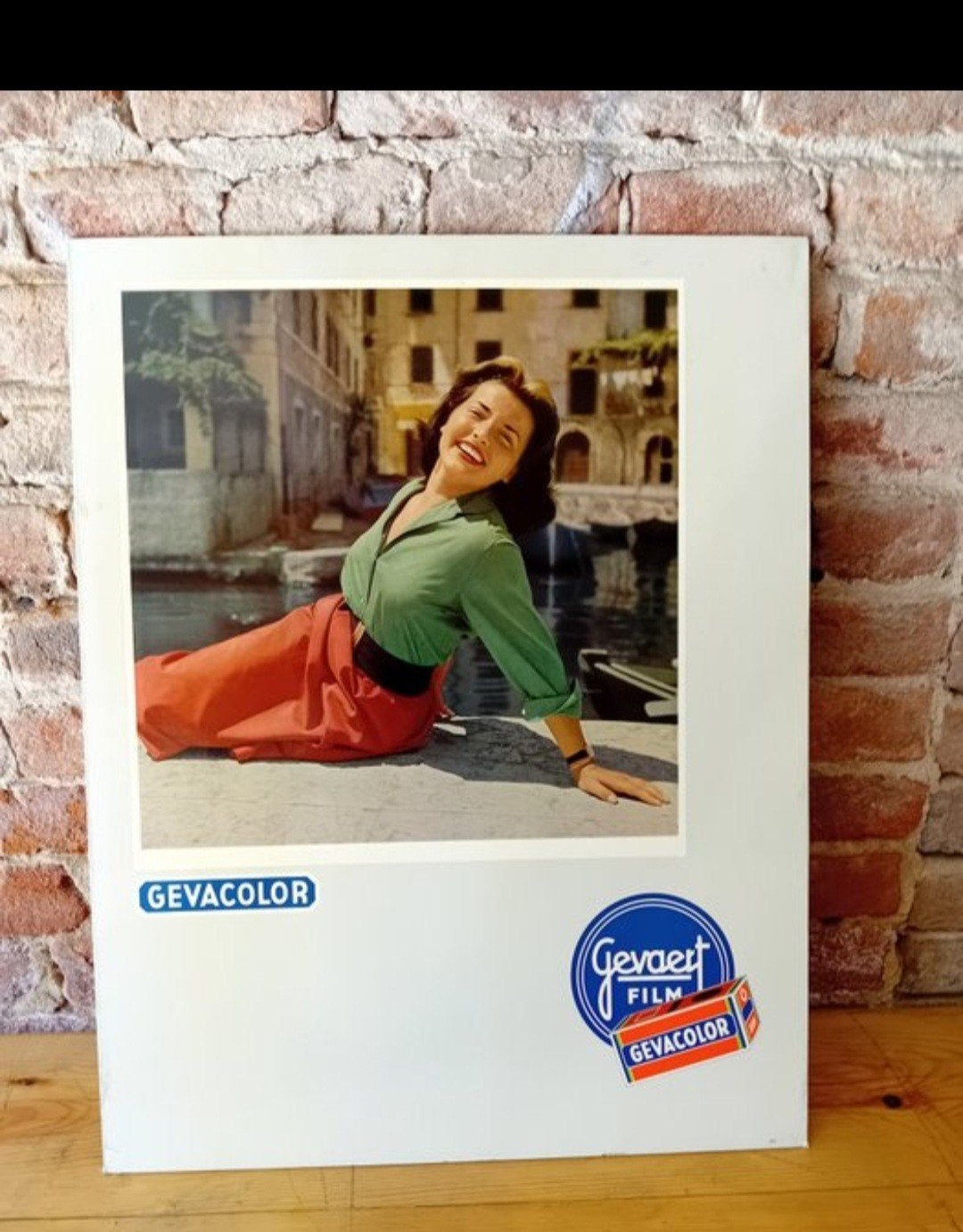 Publicité vintage Gevaert Gevacolor 1953 - 60x47cm - Photogr, Collections, Marques & Objets publicitaires, Enlèvement ou Envoi