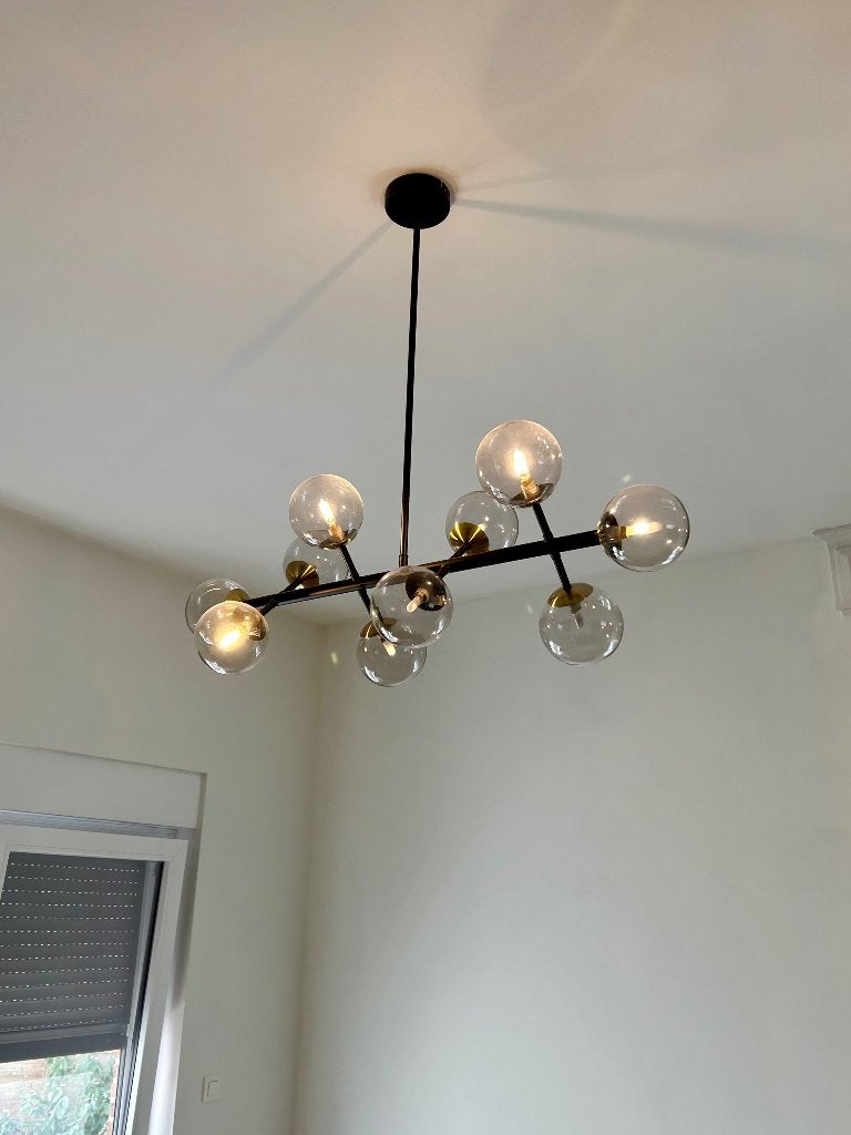 Hanglamp, Ophalen, Zo goed als nieuw, Glas, G9