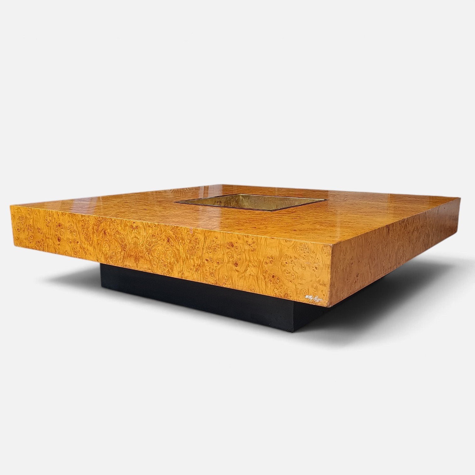 Willy Rizzo salontafel carre 1970s Mario Sabot Coctail Gold, Ophalen of Verzenden