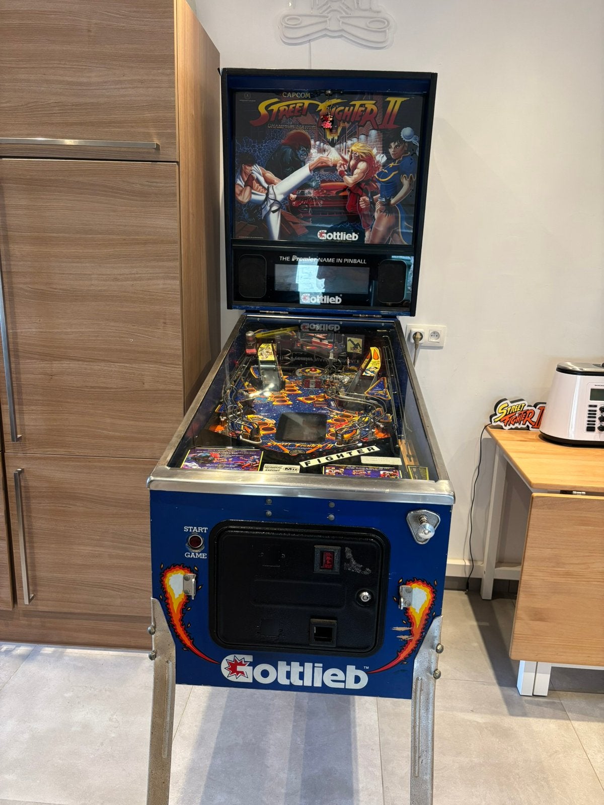 Flipper Street Fighter 2, Collections, Enlèvement, Utilisé, Flipper (jeu), Gottlieb