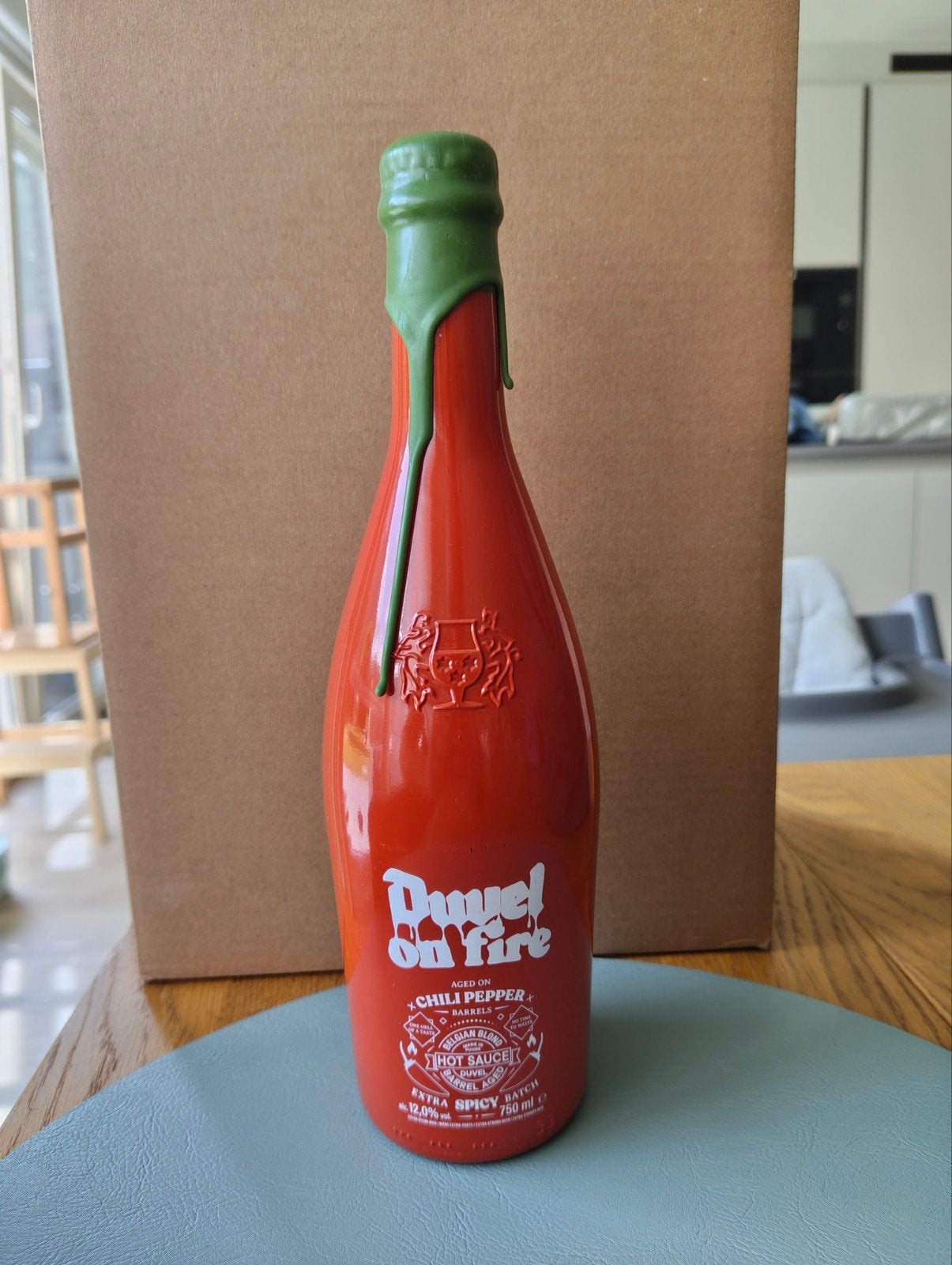 Duvel on Fire Barel Aged op Chili vaten, Ophalen of Verzenden