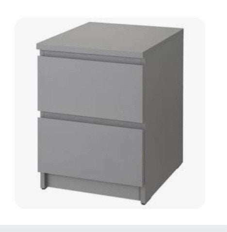 2 x nachtkastje nachtkastje IKEA MALM, Huis en Inrichting, Kasten | Ladekasten, Ophalen, Gebruikt