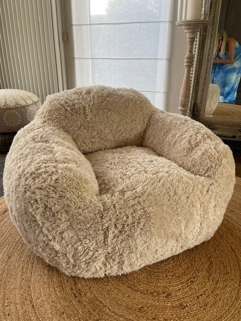 Lounge zeteltje faux fur., Huis en Inrichting, Ophalen, Modern., Nieuw, 75 tot 100 cm