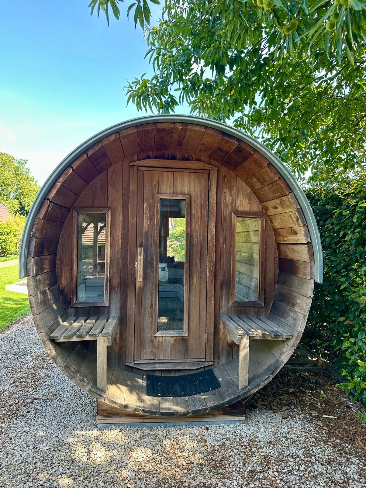 Sauna met houtkachel, Enlèvement, Comme neuf, Finlandais ou Traditionnel, Sauna complet
