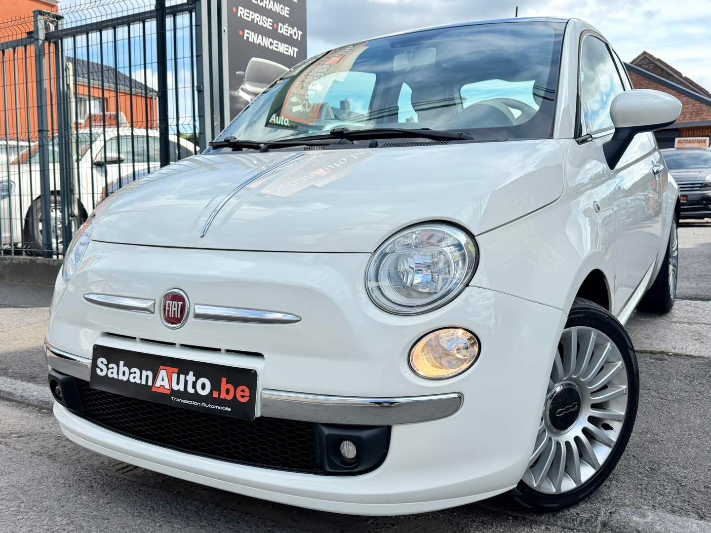 Fiat 500 1.2 essence ( 51 kw - 70 cv ) Lounge 11/2012, Cuir, Achat, Entreprise, Berline