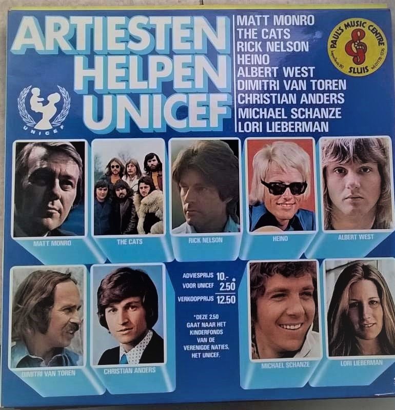 LP Artiesten helpen UNICEF, Enlèvement ou Envoi, Pop, Comme neuf, Housse de protection extérieure