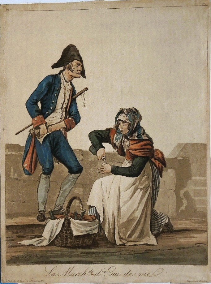 Philibert Louis Debucourt ets "La Marchande de l'Eau de Vie", Antiquités & Art, Enlèvement