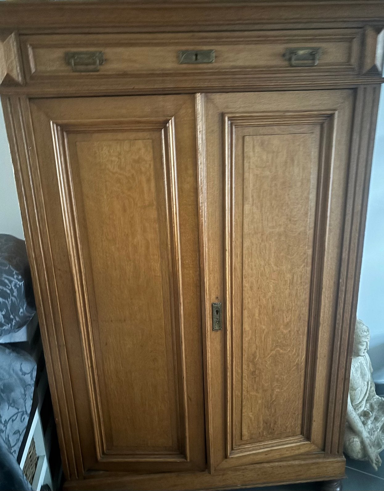 Meuble en chêne, Maison & Meubles, Armoires | Meubles ordinateur, Enlèvement, Utilisé, Chêne, 120 à 170 cm
