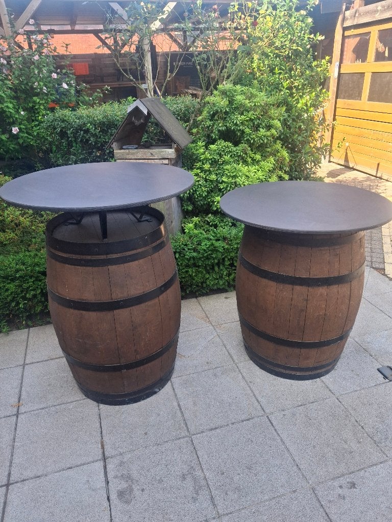 steigerhoute tafels en bar, Tuin en Terras, Ophalen, Gebruikt, Hout