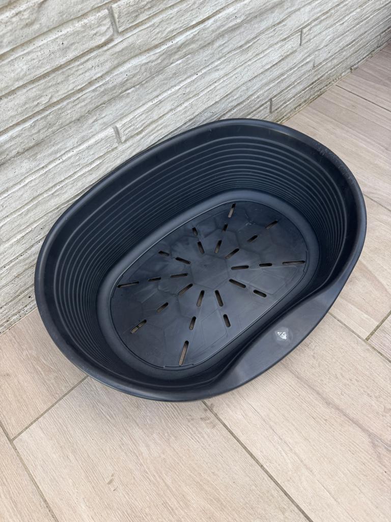 Panier rigide en plastique couleur noir pour chien 50 cm, Enlèvement, Utilisé