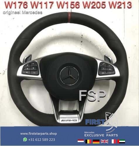 AMG Performance stuur Origineel Mercedes A C CLA E 43 45 63, Gebruikt, -, Ophalen of Verzenden, -
