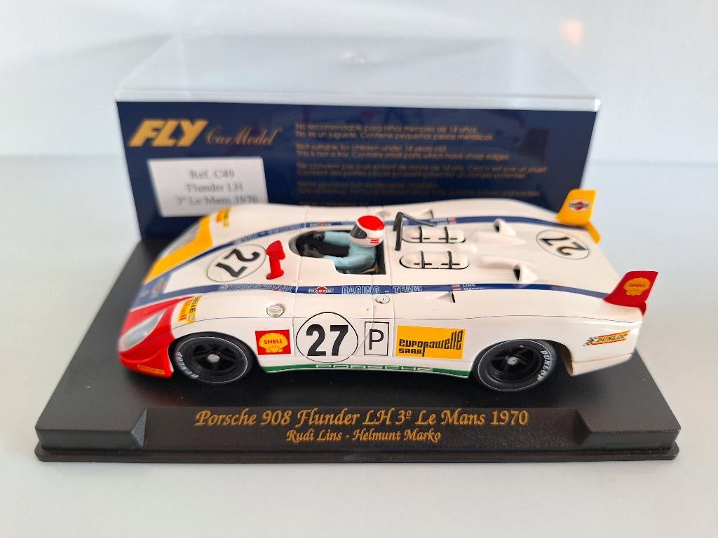 Fly Classic Porsche 908 Flunder Le-Mans LongTail Le Mans C49, Neuf, Autres marques, Électrique, Circuit