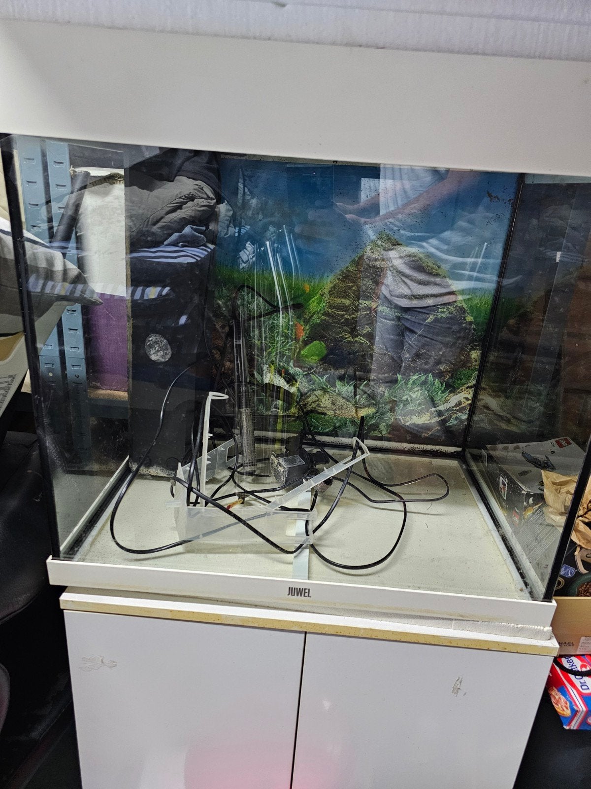 Lido 200 aquarium met kast, Dieren en Toebehoren, Ophalen, Gebruikt, Inclusief deksel, Juwel