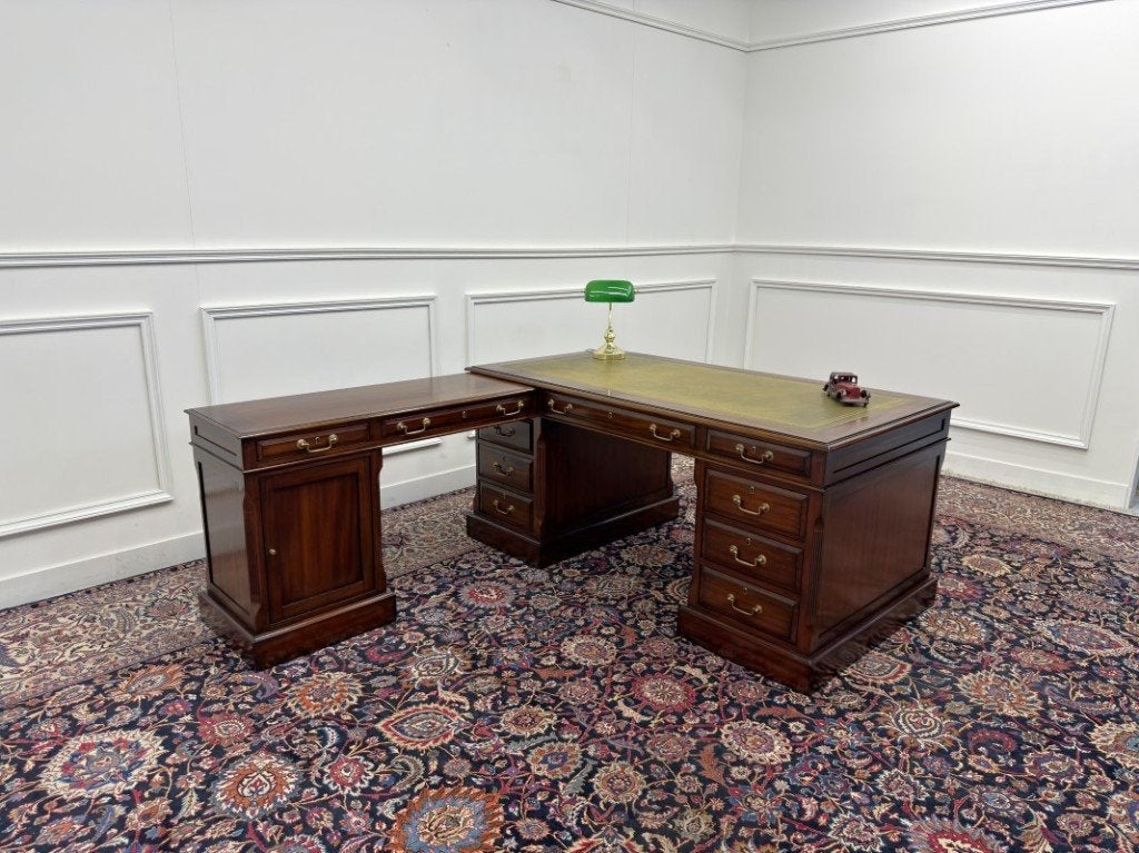 Klassiek Engels Originele Globe Wernicke Bureau Hoekbureau, Ophalen