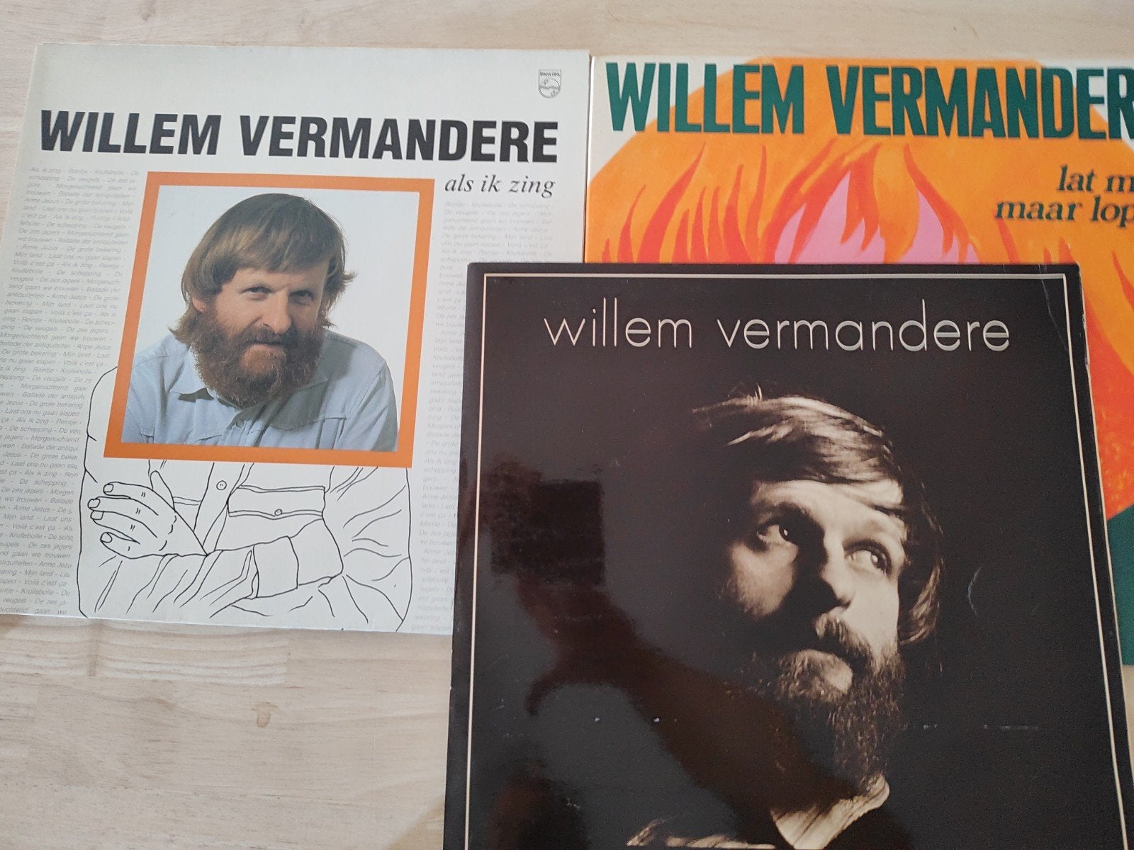3 x Willem Vermandere LP's origineel., Ophalen of Verzenden, LP