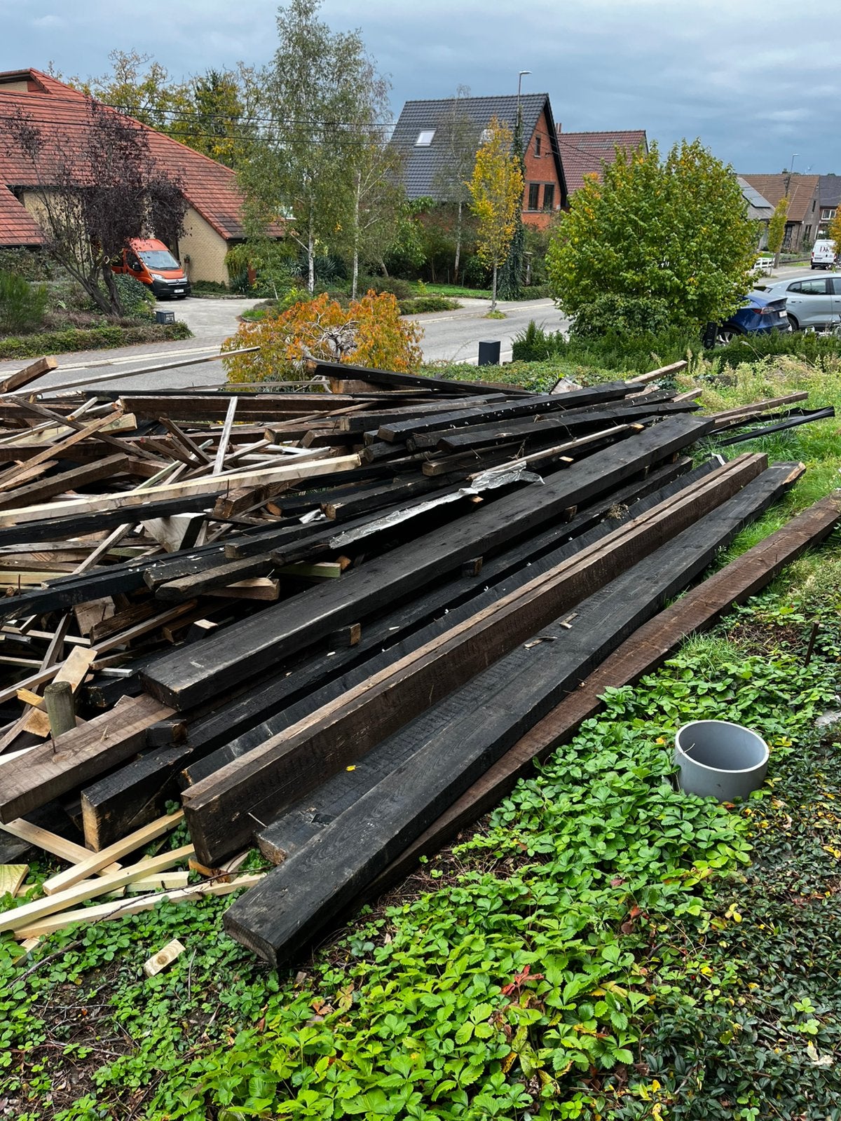 Gratis hout, Ophalen, Gebruikt