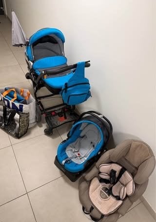 Poussette 3en1 Chicco et siege, Enlèvement, Utilisé, Chicco