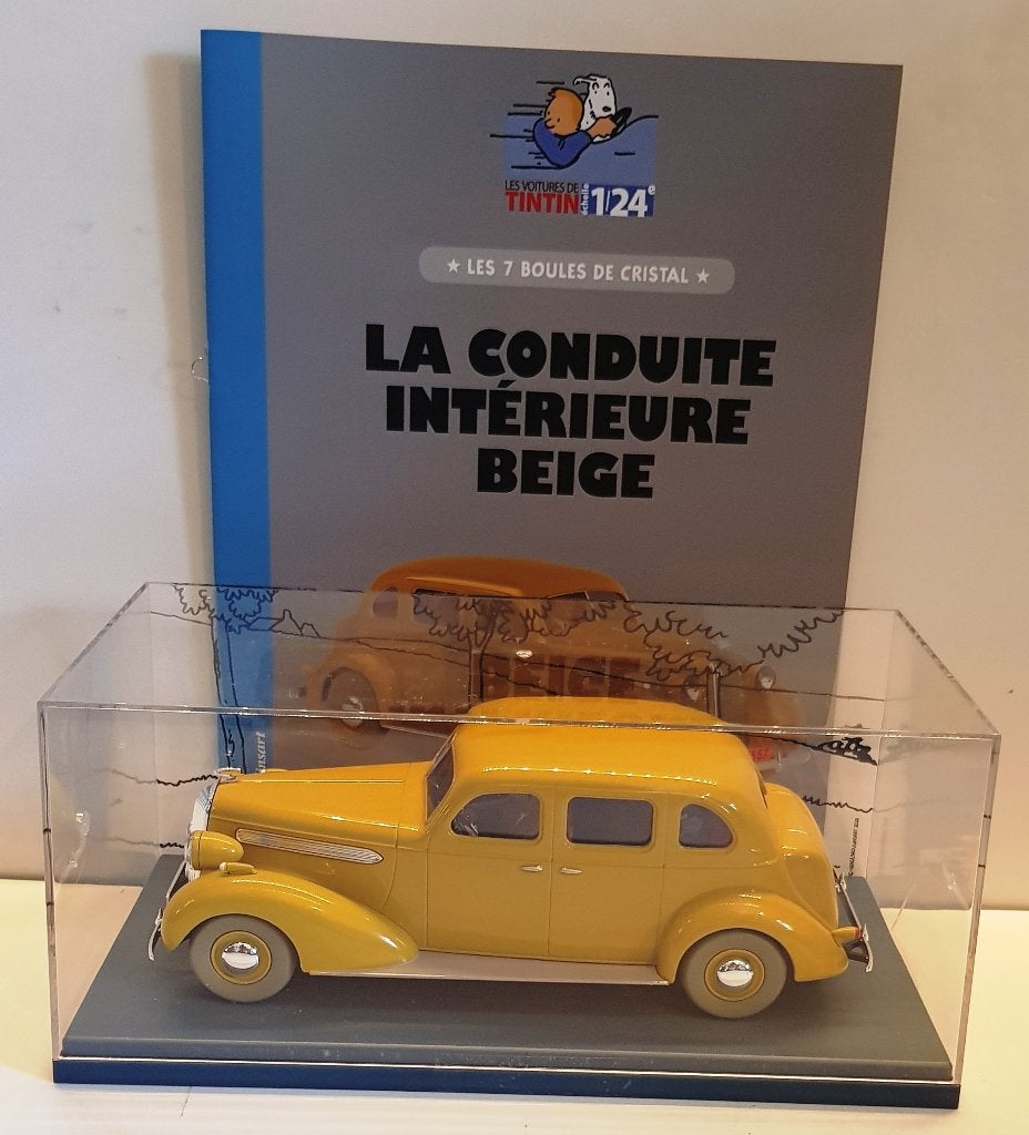 Les voitures de Tintin 1/24 La conduite intérieure Beige, Envoi, Tintin, Neuf, Statue ou Figurine