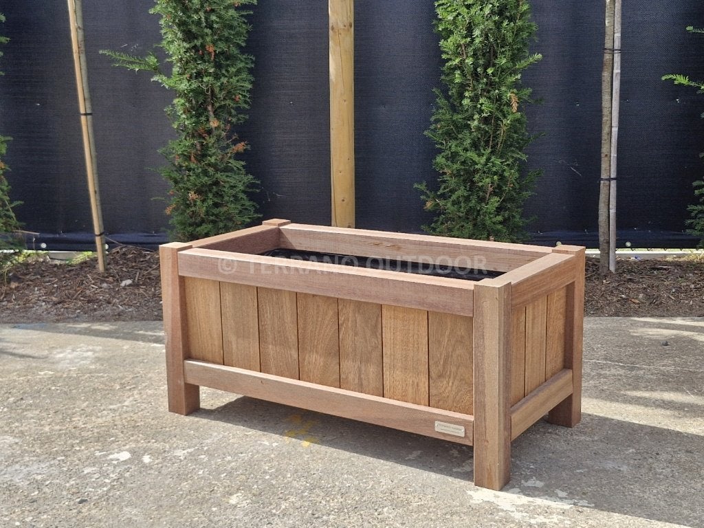Bac Azobé 100x50x50 – bois dur massif, 25 ans, Neuf, 30 à 60 cm, Enlèvement, 100 cm ou plus