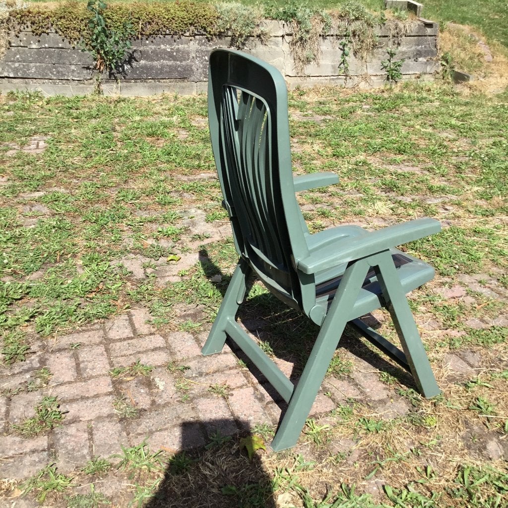 2 Chaises relaxes pliables, Jardin & Terrasse, Chaises de jardin, Enlèvement, Utilisé, Plastique, Ajustable