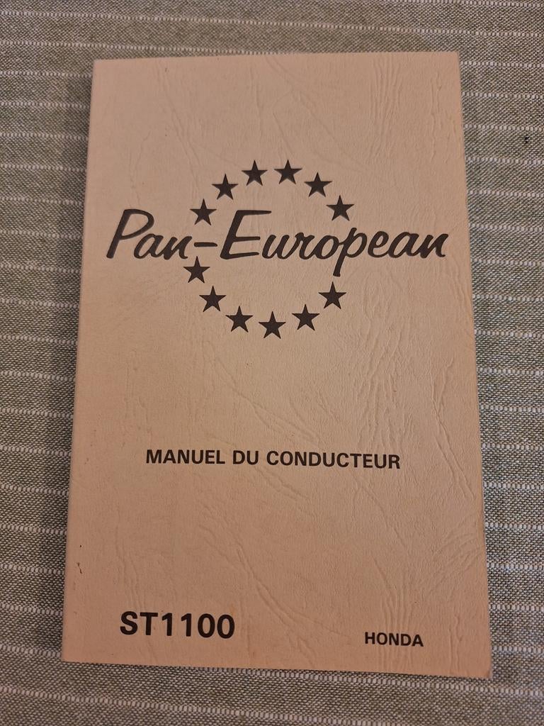 Owner´s manuel Honda Pan-European st 1100, Enlèvement ou Envoi