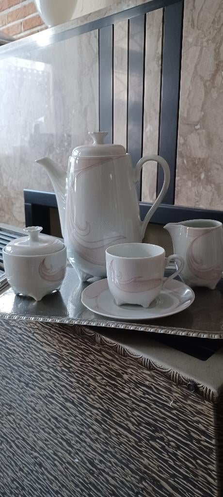 Service à café en porcelaine 12p, Ophalen, Nieuw, Porselein, Compleet servies