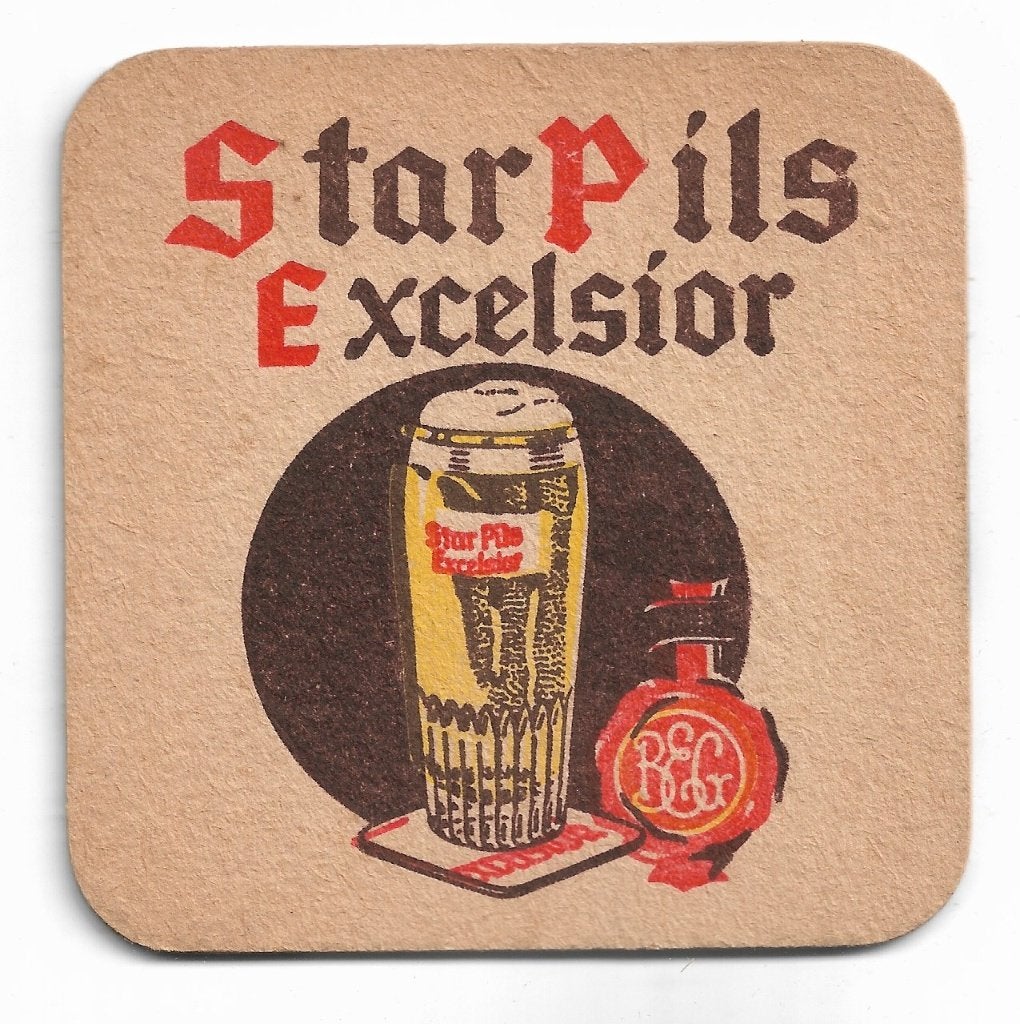 sous-bock  Star pils Excelsior, Collections, Enlèvement ou Envoi, Comme neuf, Sous-bock