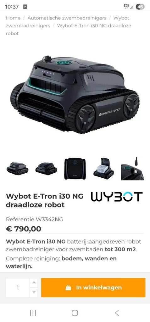 Nieuwe zwembadrobot draadloos 2keer gebruikt demo, Tuin en Terras, Ophalen