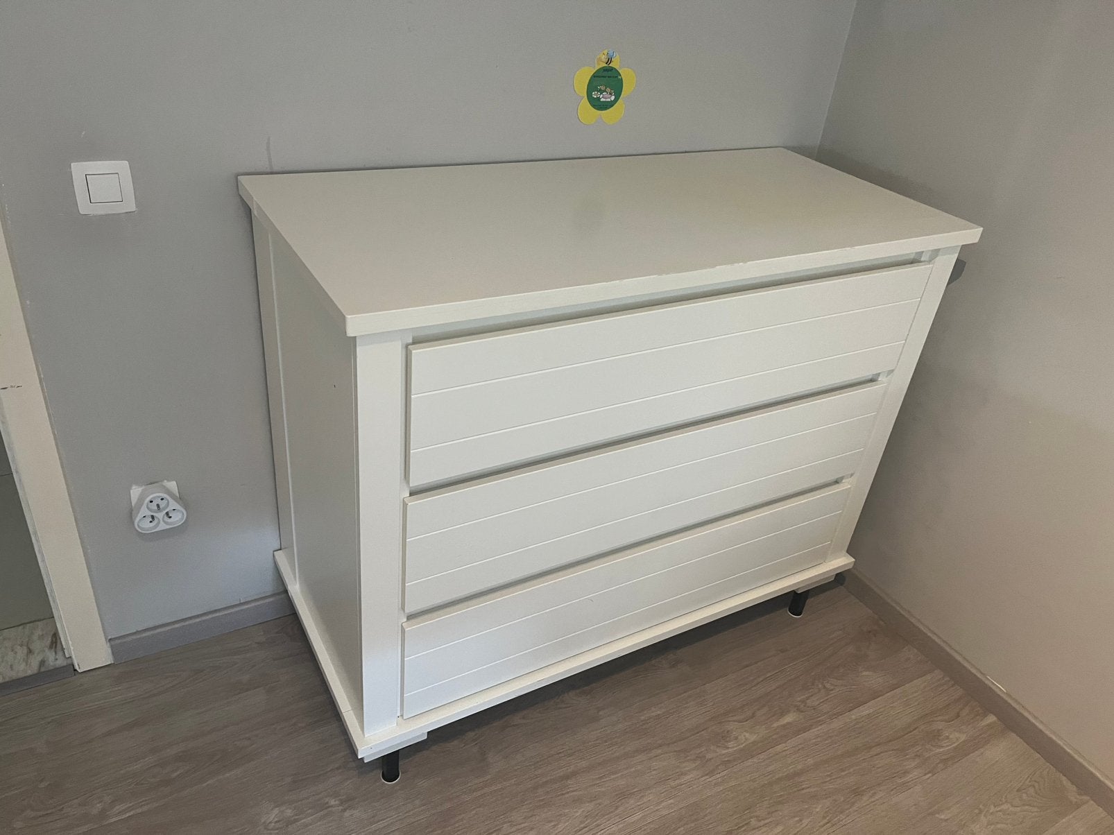 Ladekast, geschikt voor de kinderkamer (55x122x101 cm), Ophalen, Gebruikt, 100 tot 150 cm, Eikenhout