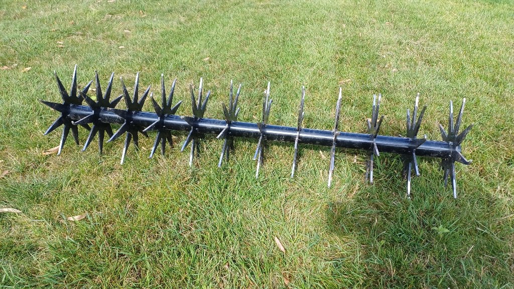 Groen gras met beluchter - Beluchtingsrol gazon of weide, Ophalen, Gebruikt, Overige soorten