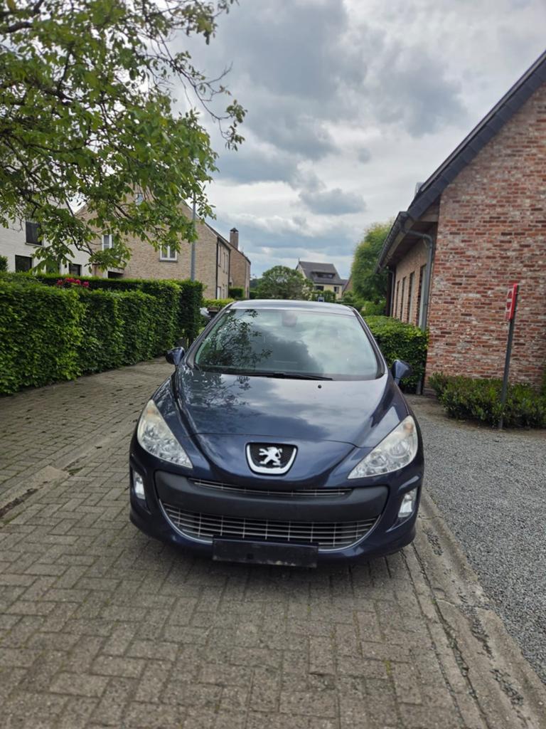 PEUGEOT 308 1.6 BENZINE AUTOMAAT VAN 2009, Auto's, Peugeot, Zwart, Blauw, Leder, Berline