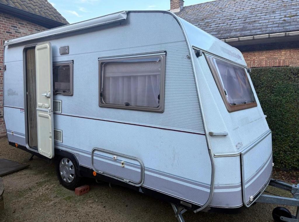 Caravan Dethleffs, Rondzit, Koelkast, Particulier, Tot en met 4