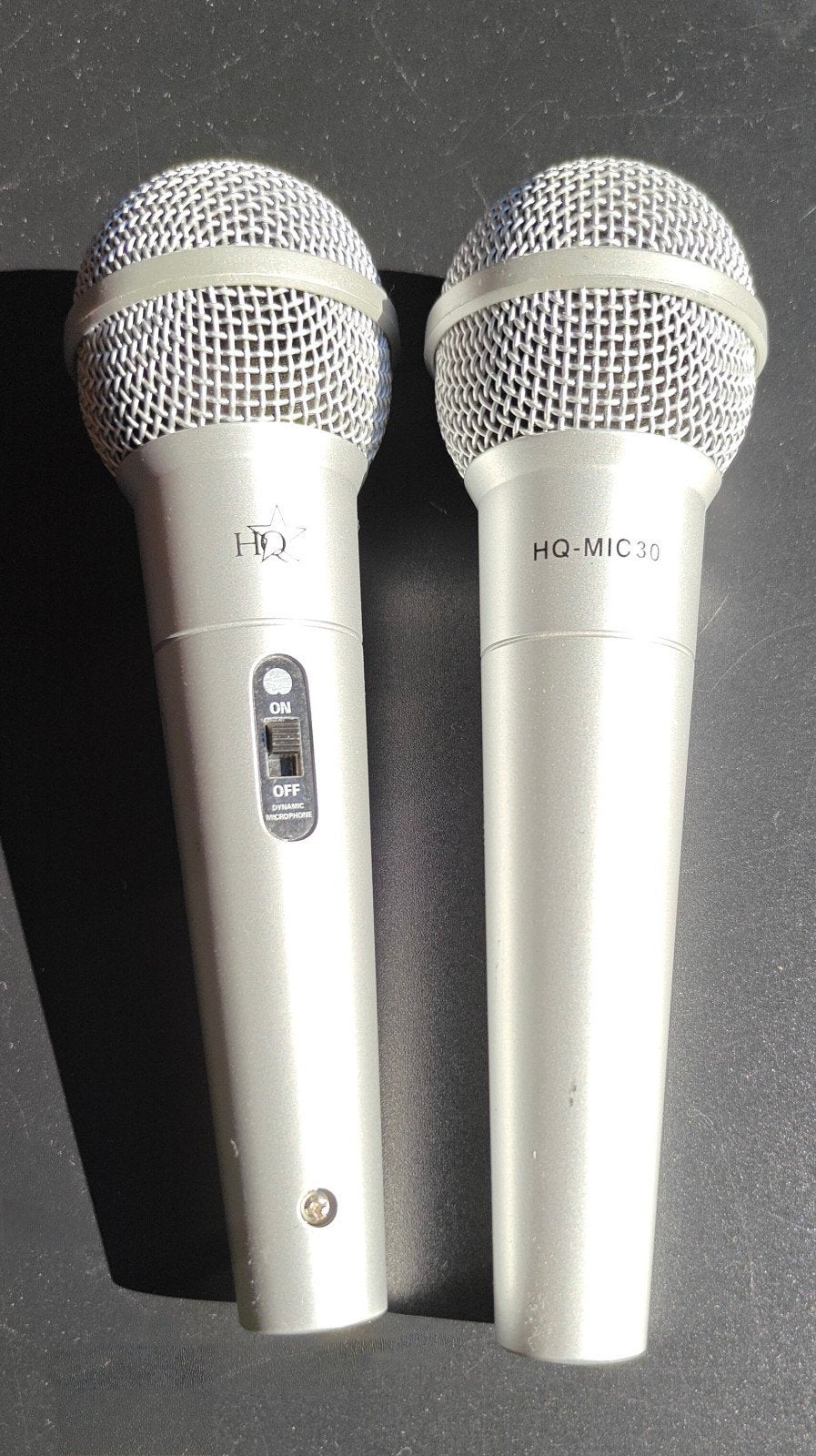 HQ-MIC30 dynamische zangmicrofoons met switch (set van 2), Muziek en Instrumenten, Ophalen of Verzenden, Zo goed als nieuw, Zangmicrofoon