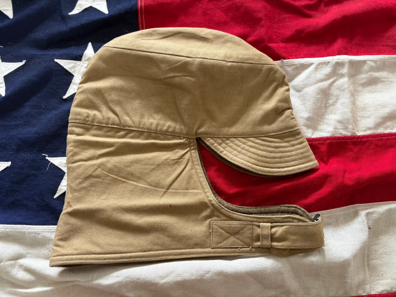 US WW2 OD winter cap, Ophalen of Verzenden