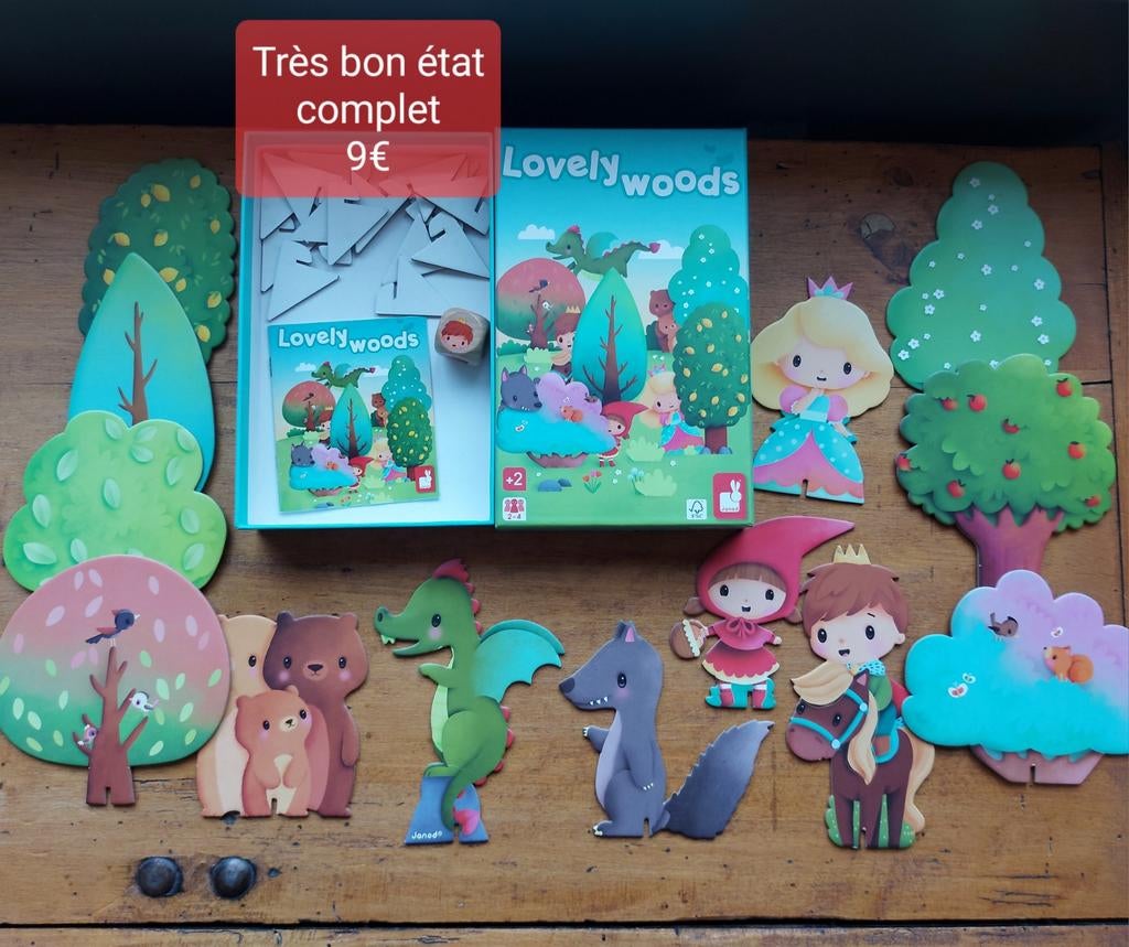 Janod Lovely Woods, Enlèvement, Utilisé