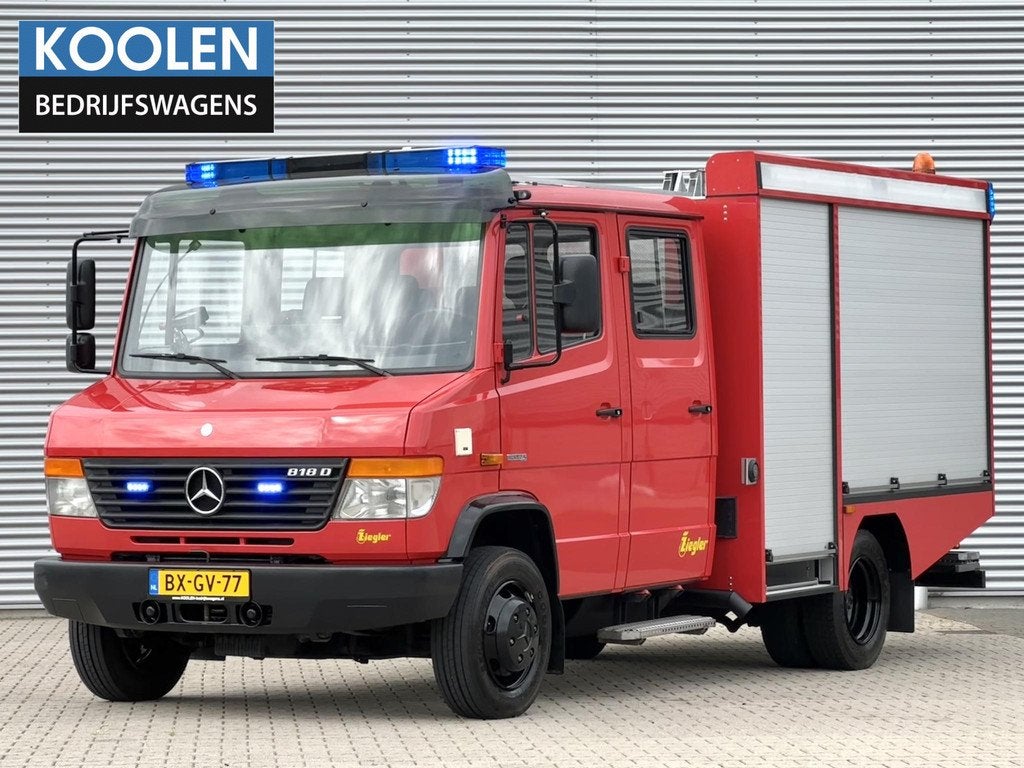 Mercedes-benz 818d Vario Brandweerwagen euro 5 Ziegler NIEUW, Auto's, Vrachtwagens, Euro 5, 7 zetels, Mercedes-Benz, Bedrijf