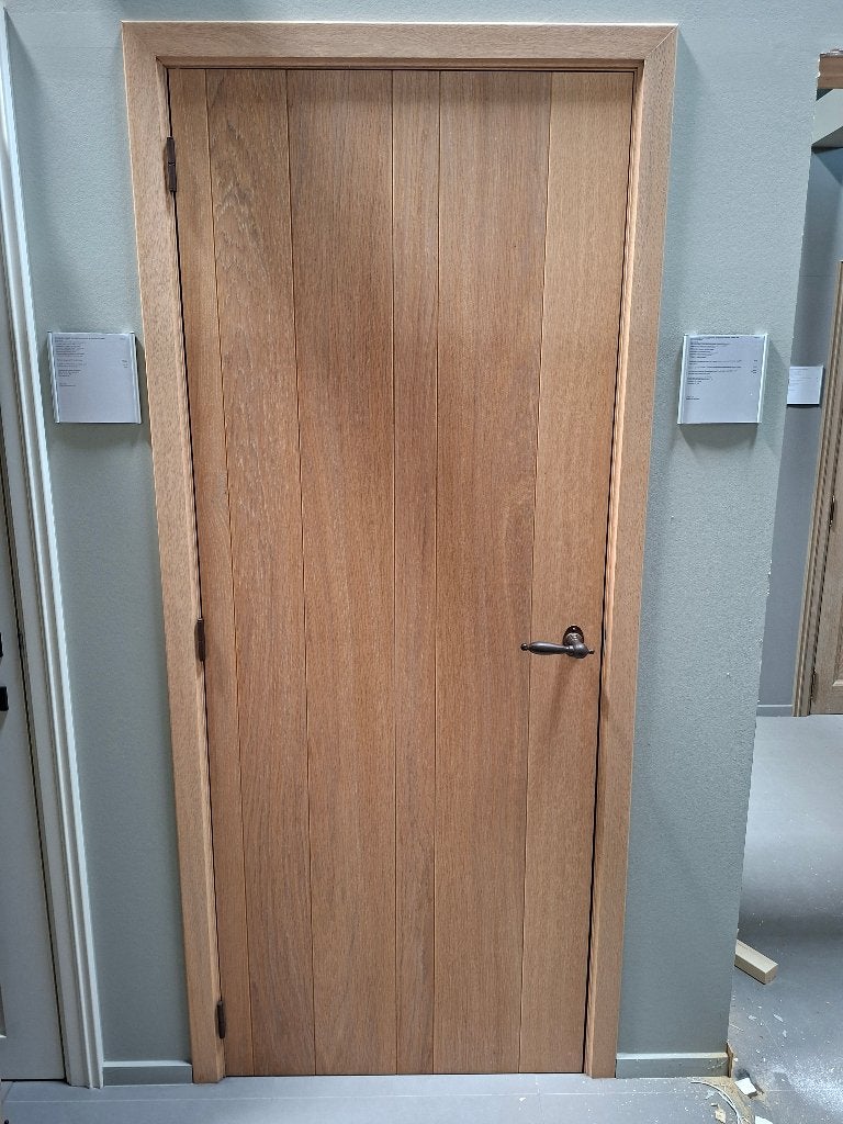 Half massief eiken deur zonder knopen, Ophalen, Nieuw, Hout, Binnendeur