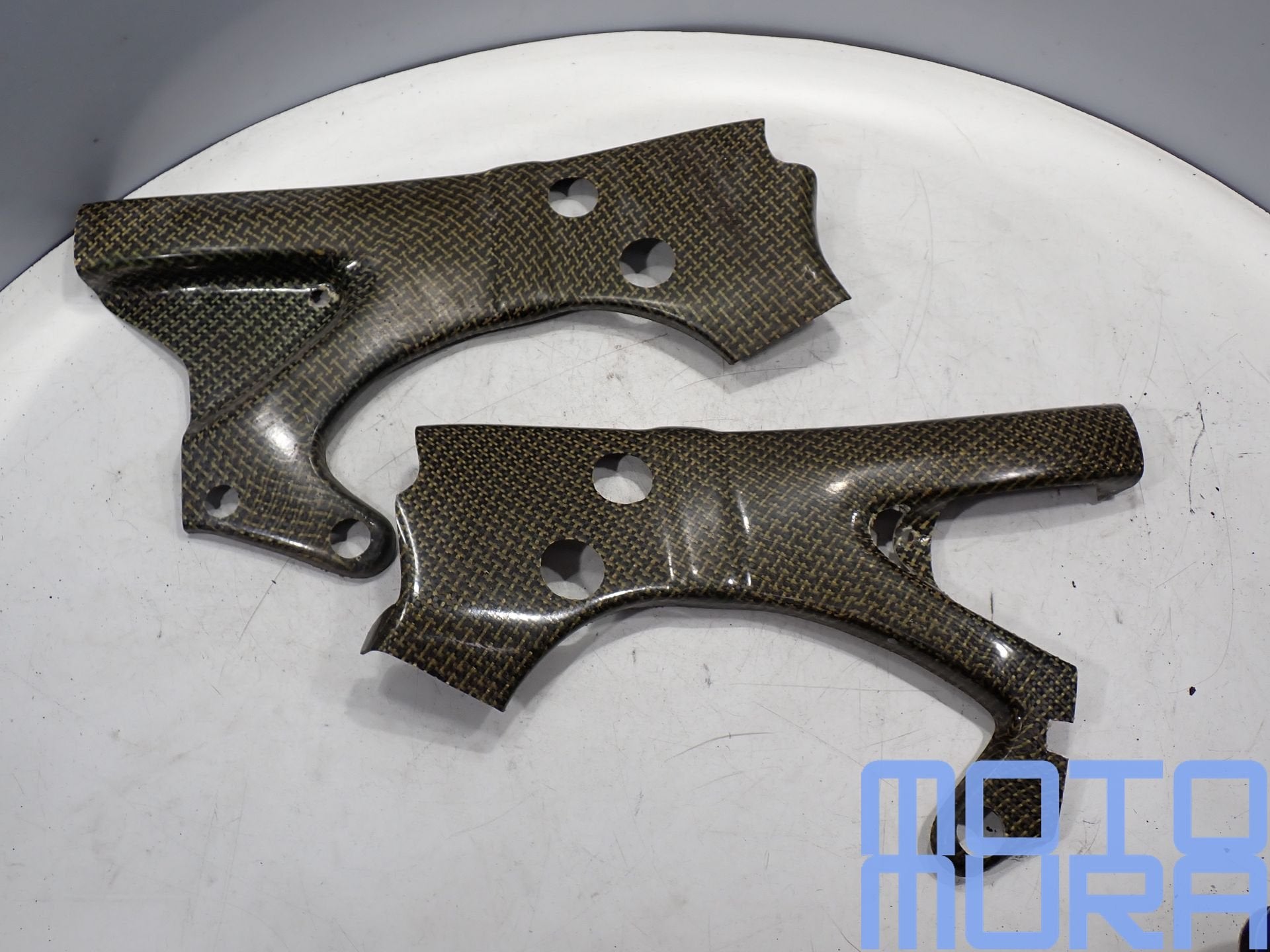 Yamaha R6 2003 - 2005 circuit frame covers carbon kevlar YZF, Motoren, Onderdelen | Yamaha, Gebruikt, Ophalen of Verzenden