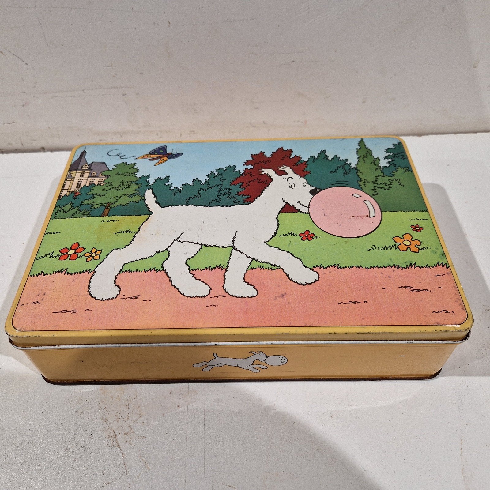 Milou (Bobbie) blikken Trommel - Bubble Gum , kuifje, Ophalen of Verzenden