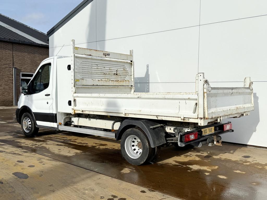 Ford Transit 2.0 TDCI 170PK Kipper Dubbellucht Trekhaak Airc, Voorwielaandrijving, 4 cilinders, 2766 kg, Wit